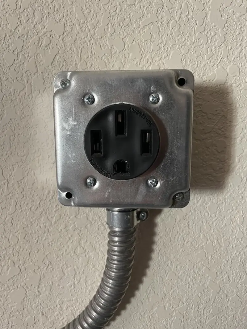 NEMA 14-50 outlet installed for Smart Home Electrical in Amenia